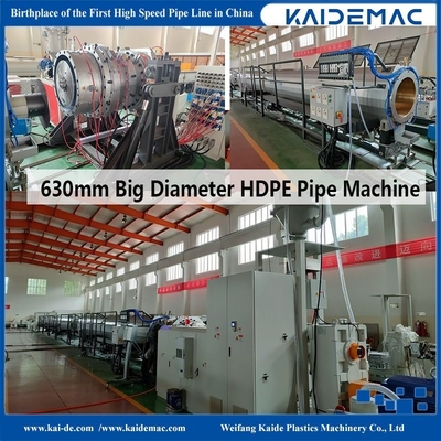 315 - 630mm خط تولید لوله های HDPE قطر بزرگ، خط اکستروژن لوله های آب HDPE