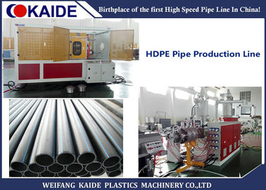 3 لایه Co-اکستروژن HDPE لوله اکستروژن ماشین / چند لایه HDPE لوله تولید ماشین 20-110mm KAIDE