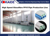 خط تولید شیشه ای با سرعت بالا PPR 28m / min برای قطر لوله 20-63mm لوله